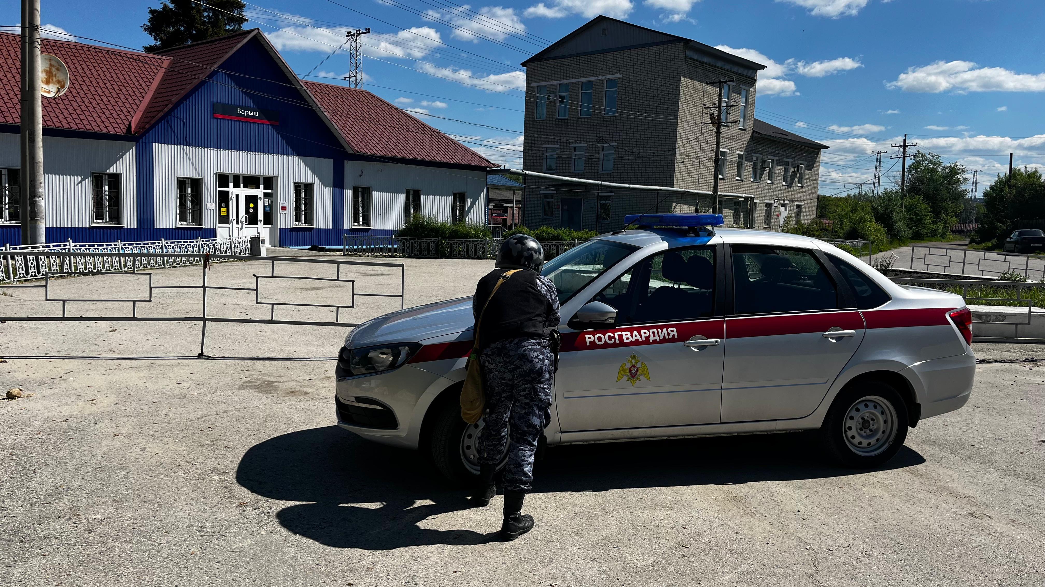 В городе Барыш проведены учения по антитеррору..