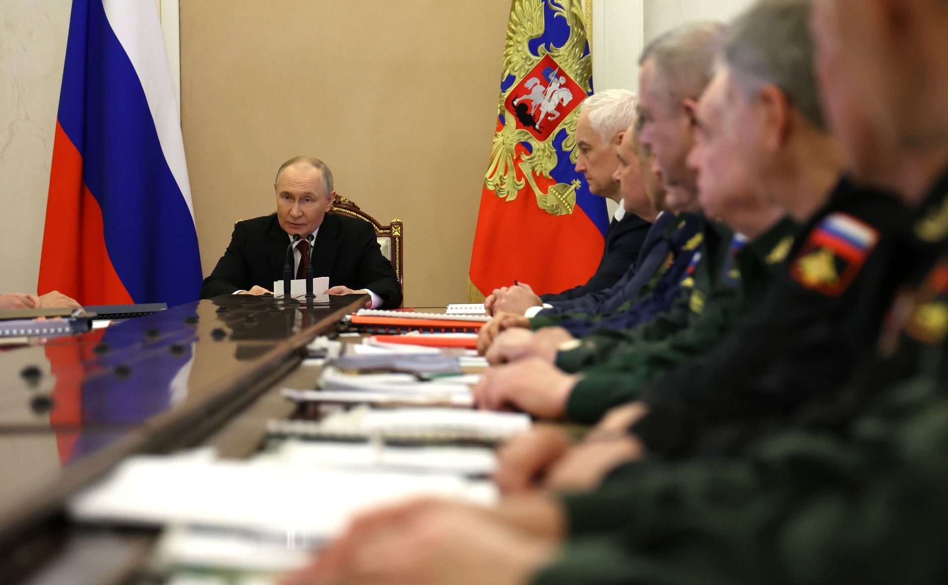 Совещание по рассмотрению основных параметров проекта государственной программы вооружения на 2027–2036 годы.