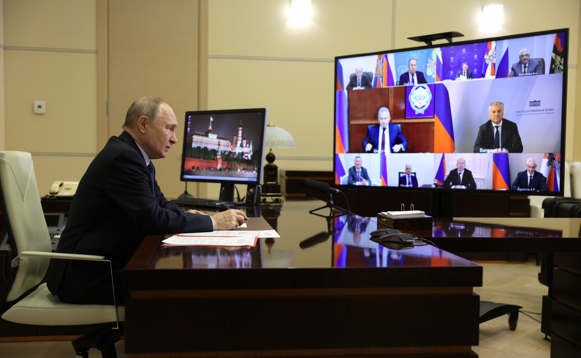 Совещание с постоянными членами Совета Безопасности.