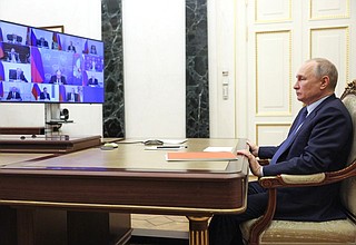 Совещание с постоянными членами Совета Безопасности. Совещание с постоянными членами Совета Безопасности.